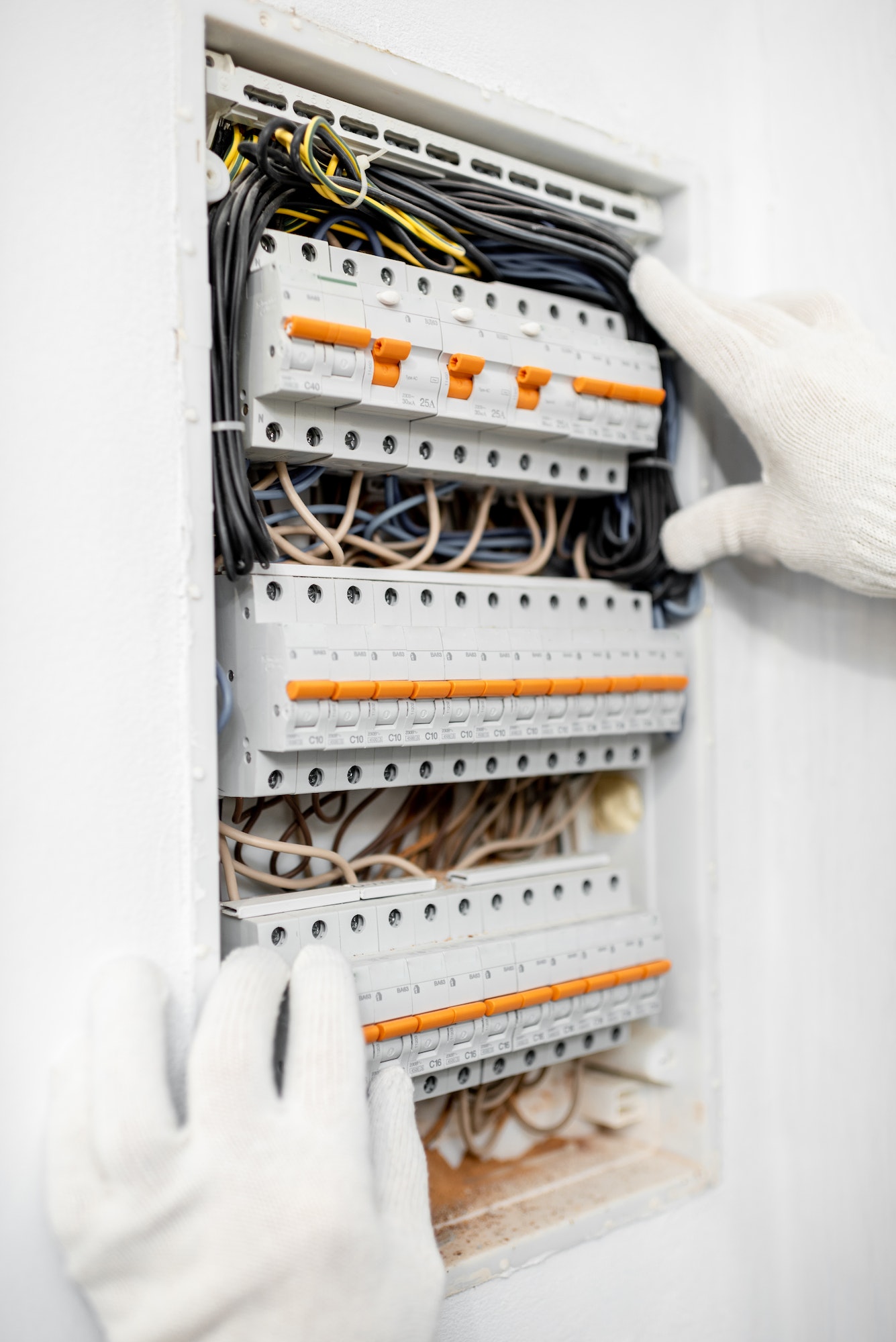 Installing or repairing electrical panel